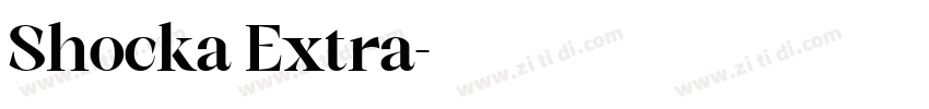 Shocka Extra字体转换